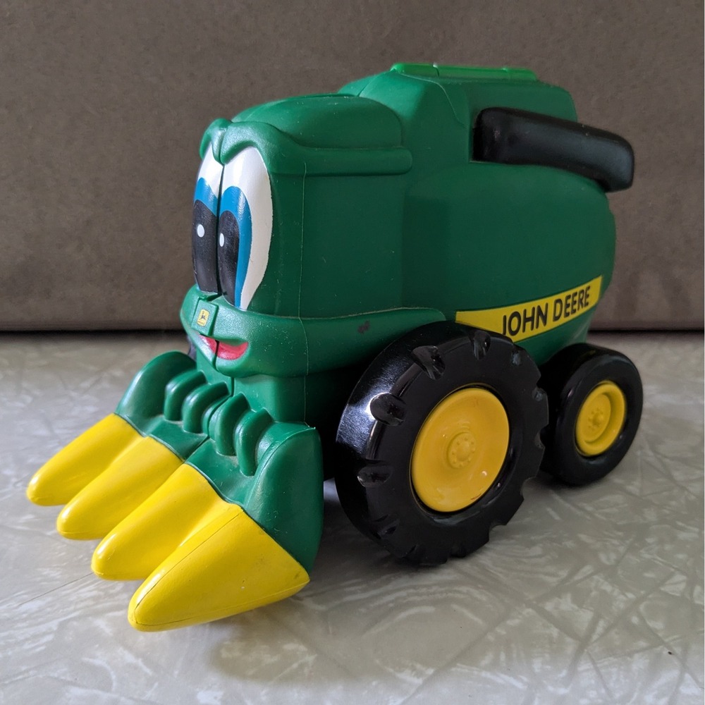 John Deere Corey Combine Big Day Toy Book 1997 Vintage Rolling Vehicle Farm Toy